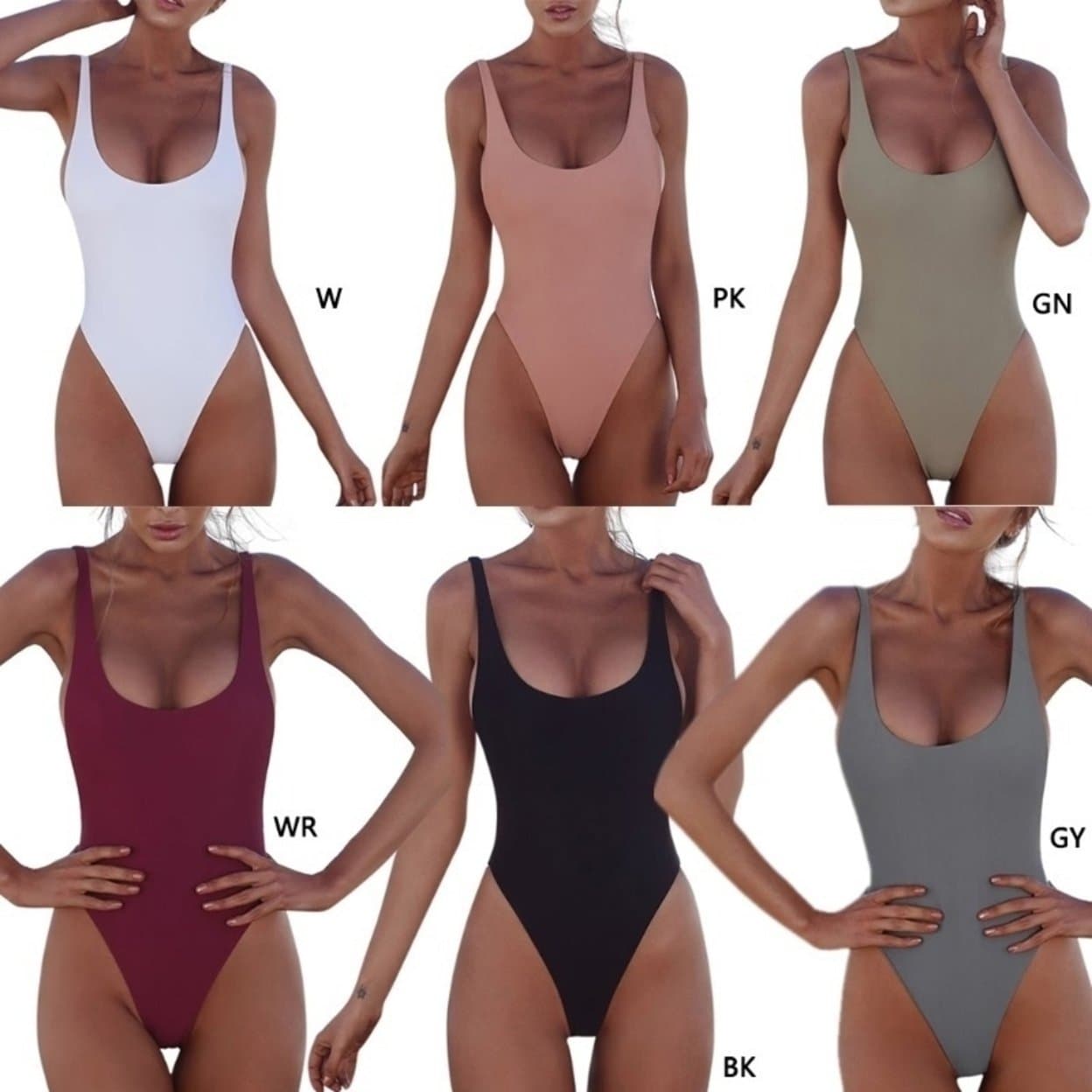 1pc swimsuit backless