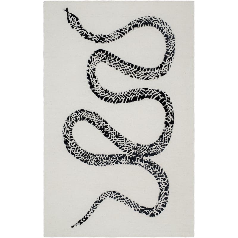 Rosemarie Casual Solid Color Wool Area Rug