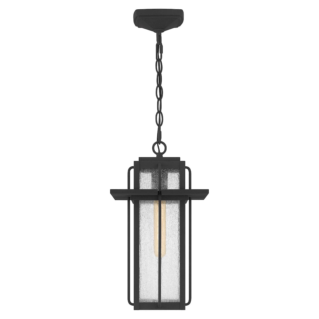 Randall 1-Light Mottled Black Mini Lantern Pendant