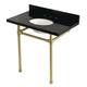 Option Black Granite / Brushed Brass