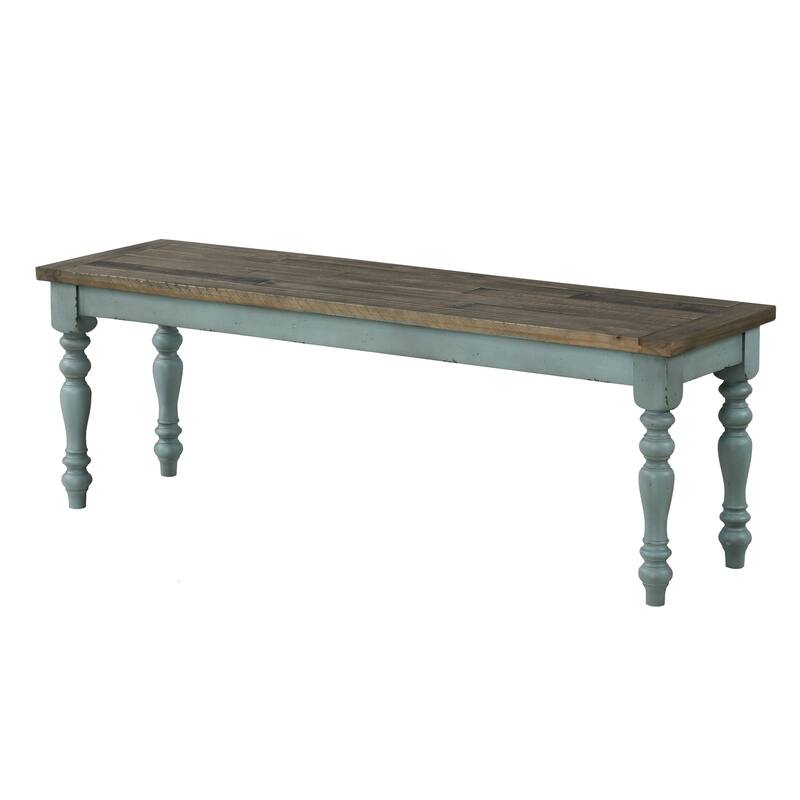 Charming Dining Bench with Turned Legs for Dining Room, Indoor Bench Leisure Bench Corridor Bench for Entryway Living Room