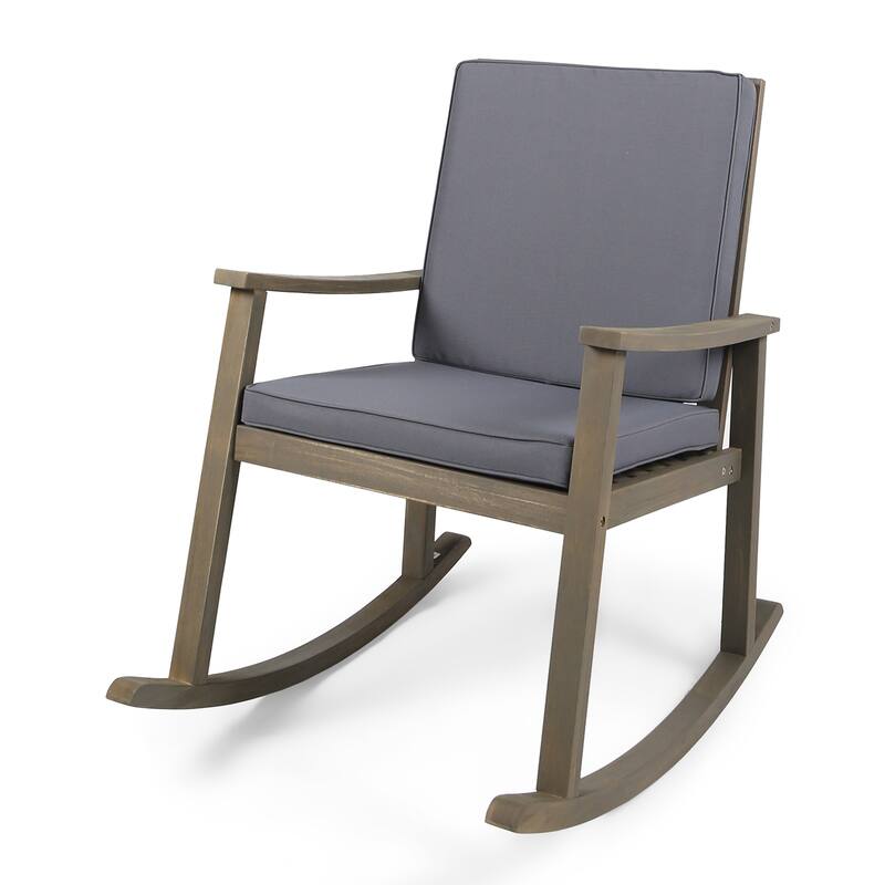 Candel Outdoor Acacia Wood Rocking Chair by Christopher Knight Home