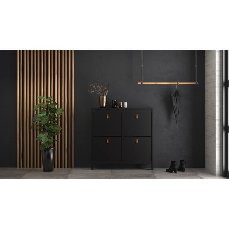 Porch & Den Madrid 4-Drawer Shoe Cabinet