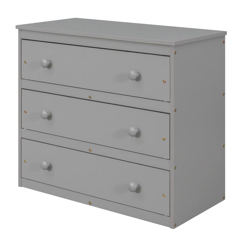 Low Loft Bed with Cabinet Shelves and Rolling Portable Desk