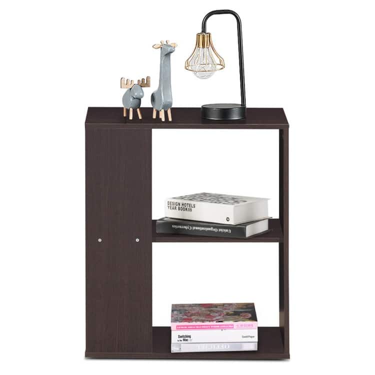 2-Tier Side End Table with Storage Shelves - 20.5" x 11.5" x 23.5" (L x W x H)