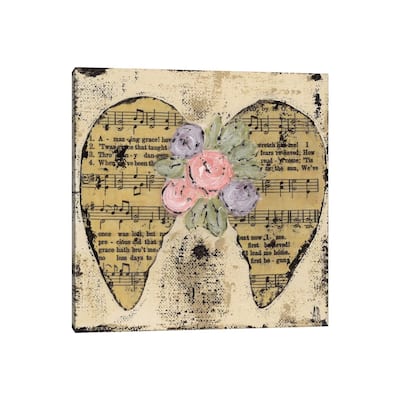 iCanvas "Amazing Grace Floral" by Ashley Bradley Canvas Print