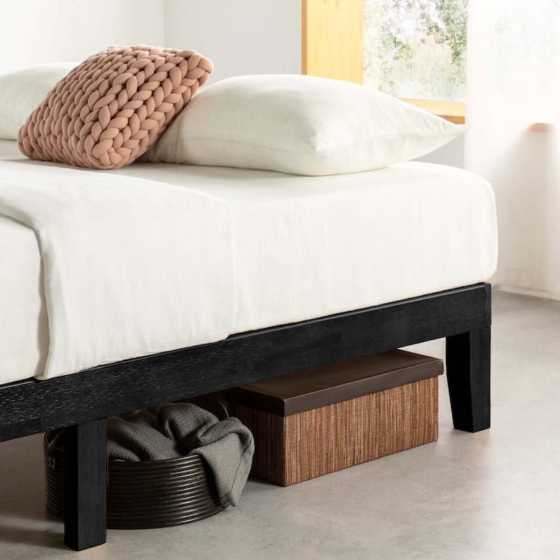 12" Classic Solid Wood Platform Bed Frame