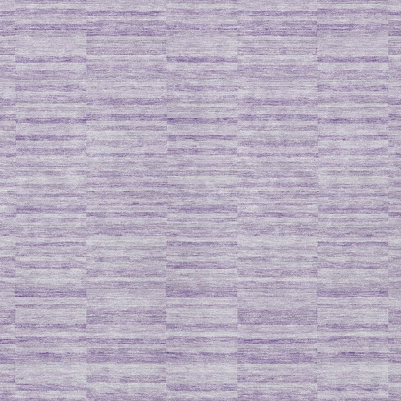 HomeRoots Striped Transitional Rectangle Outdoor Rug