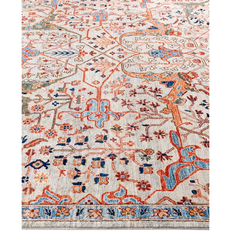 Serapi One-of-a-Kind Hand-Knotted Area Rug - Gray - 8' 0" x 10' 0"