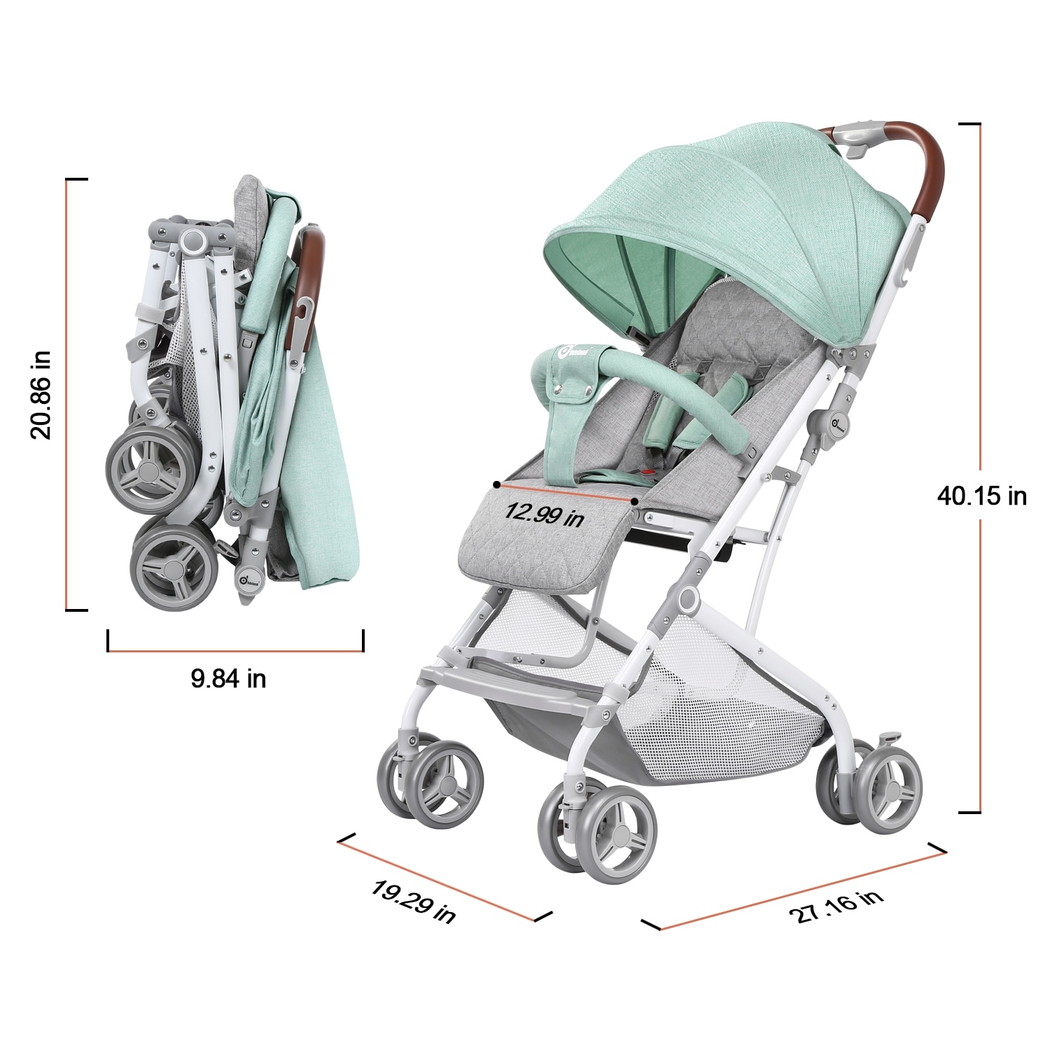 strollers with large storage baskets
