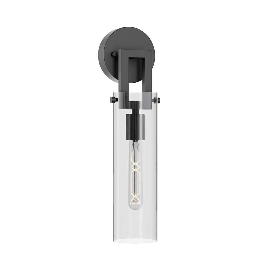 AFX HOUS0517MB Houston 17" Tall Wall Sconce with Clear Glass Shade