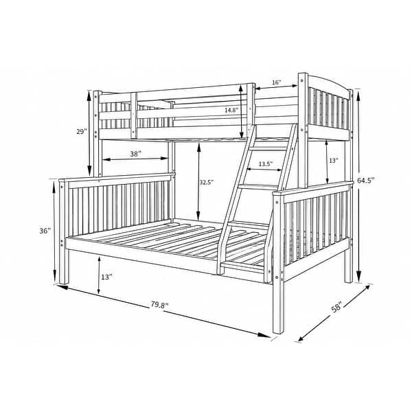 dimension image slide 0 of 2, Somette Claire Bunk Bed with Storage Drawers, Mattress not included
