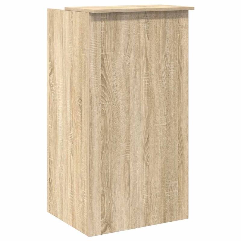 vidaXL Reception Desk Sonoma oak Engineered wood Medium Reception Desk