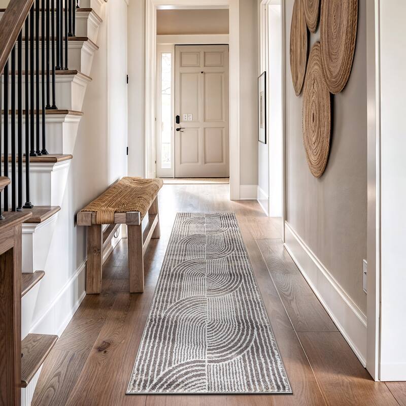 Contemporary Arch Knot Design Area Rug