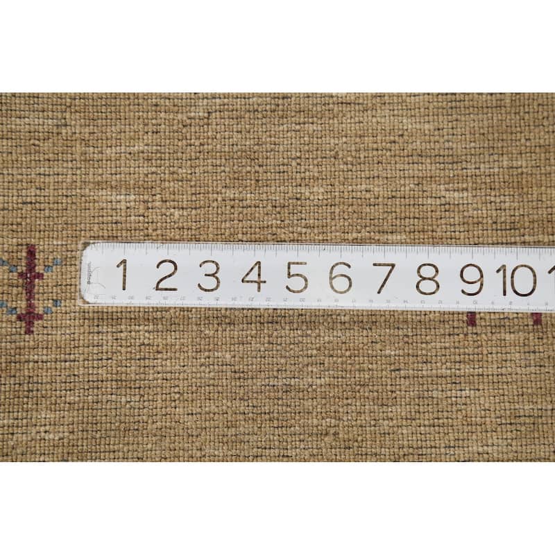 Tribal Gabbeh Indian Accent Rug Handmade Modern Wool Carpet - 2'11"x 5'2"