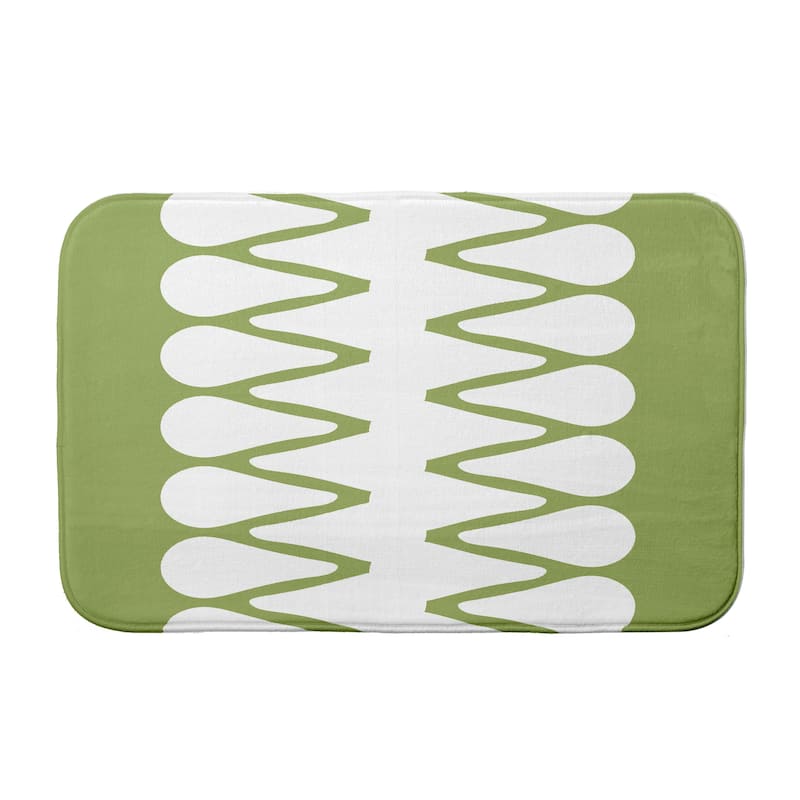 Zipped Bath Mat - 21 x 34 - Green