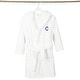 preview thumbnail 9 of 103, Sweet Kids 100% Polyester SUPER PLUSH Double Brushed Hooded Bathrobe with Navy Bookman Monogram