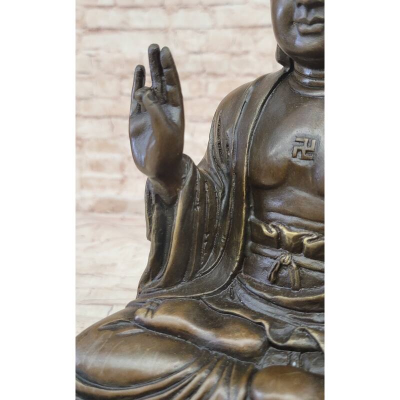 Meditating Shakyamuni Buddha Bronze Sculpture Statue Original Art