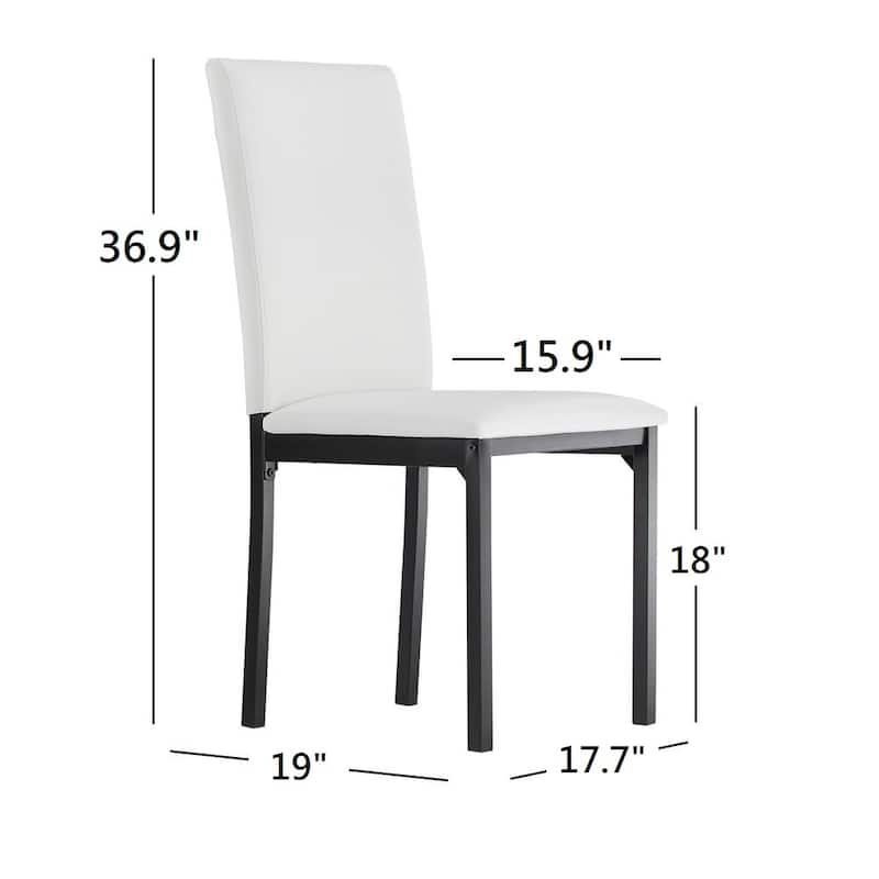 Darcy Metal Upholstered Dining Chair (Set of 4) by iNSPIRE Q Bold