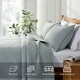 preview thumbnail 19 of 65, 3-Piece Reversible Ultra Lighweight Coverlet Premium Microfiber Quilt Set Light Gray - King