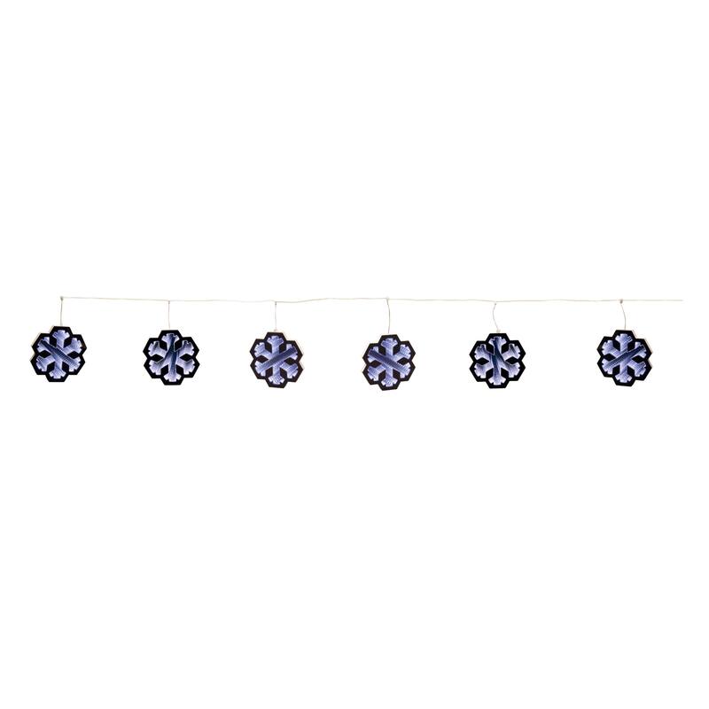 Snowflake Ekkolight Garland 68"L - N/A
