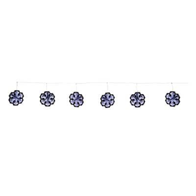 Snowflake Ekkolight Garland 68"L - N/A