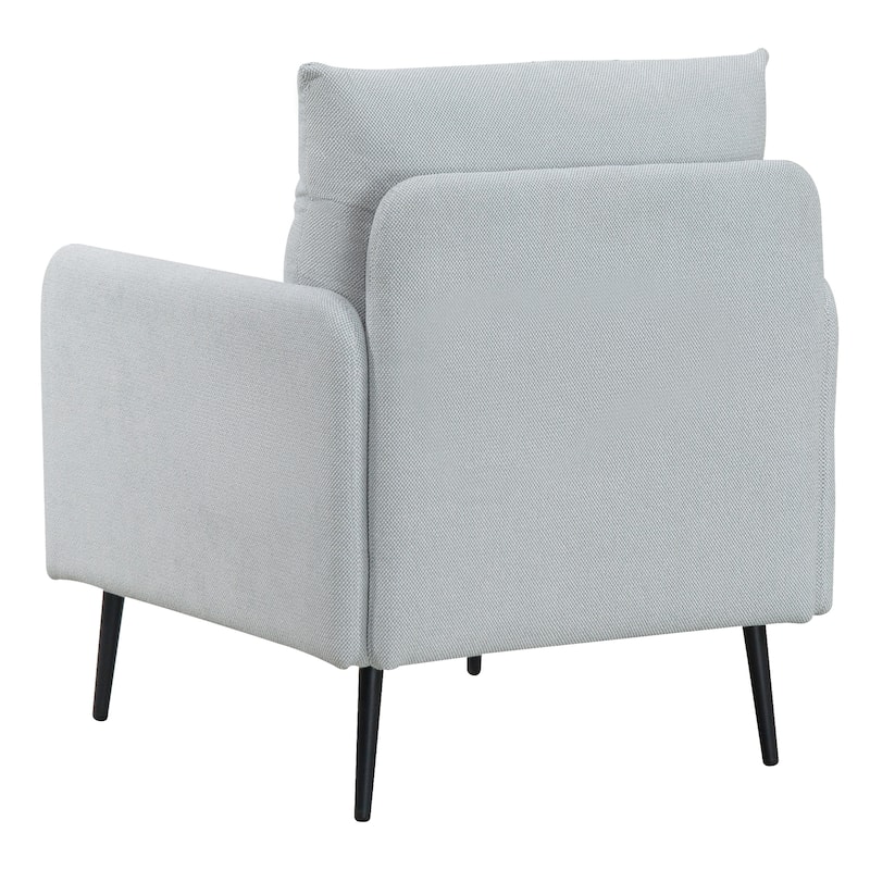 Chenille Accent Chair with Metal Legs