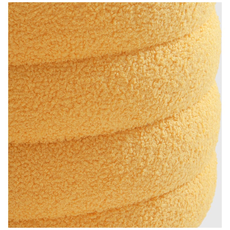 Bayville 16" Tall Sherpa Round Ottoman With Storage