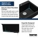 preview thumbnail 40 of 55, Karran Top Mount 25 in. Single Bowl Quartz Kitchen Sink