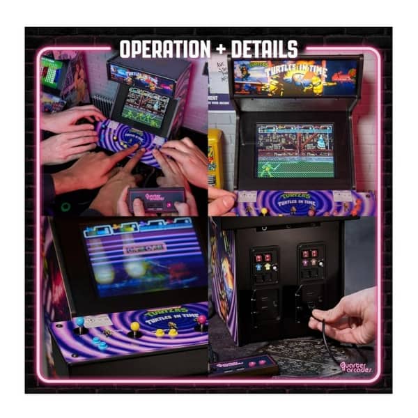 Quarter Arcades Teenage Mutant Ninja Turtles in Time Wooden