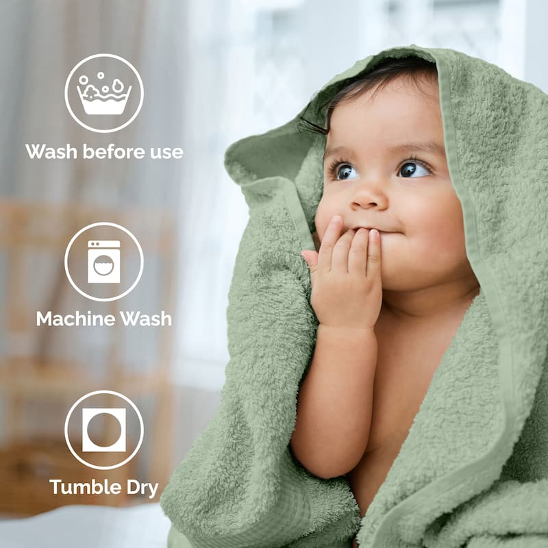 Superior Miami 100% Cotton 6-Piece Towel Set - Lightweight & Quick Drying