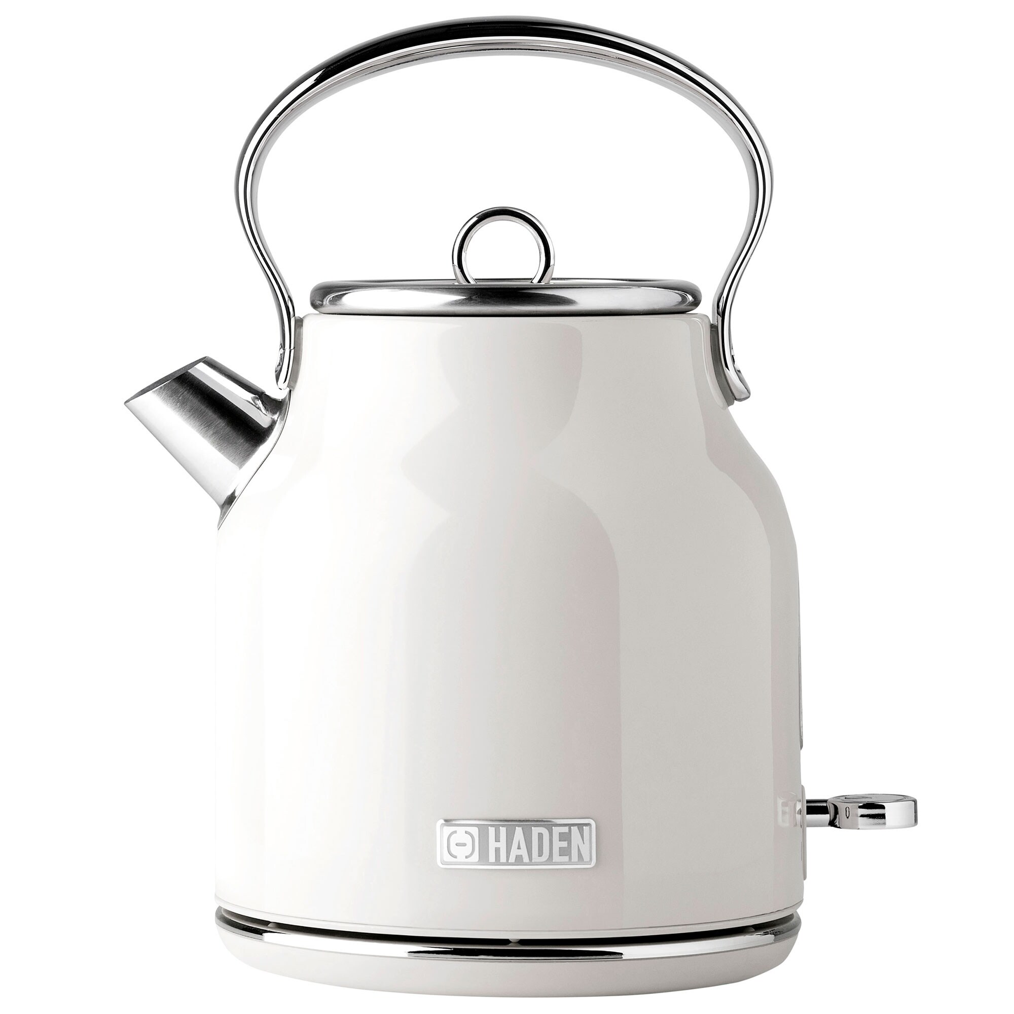 Haden Heritage 1.7 Liter Stainless Steel Electric Tea Kettle Ivory