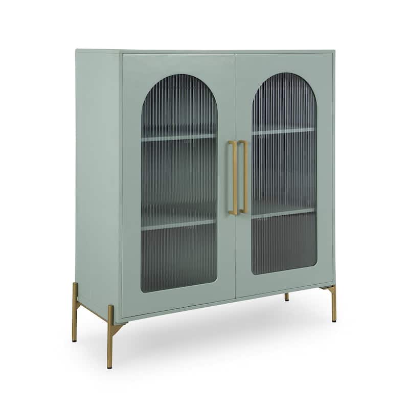 Signature Design by Ashley Adwen Light Green Accent Cabinet - 40" W x 16" D x 48" H