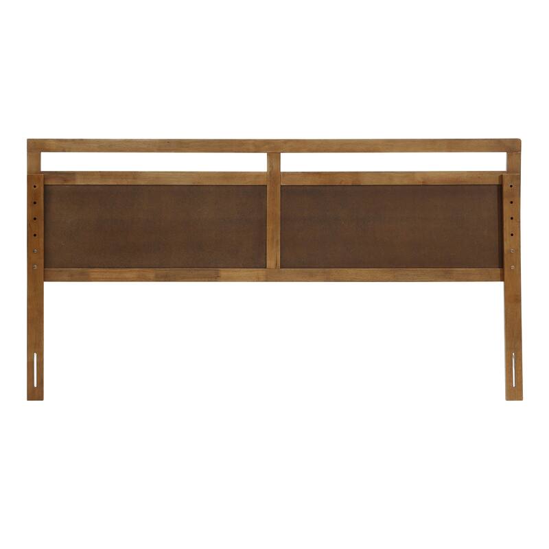 Farmhouse Double Panel Wood Headboard, King or Queen