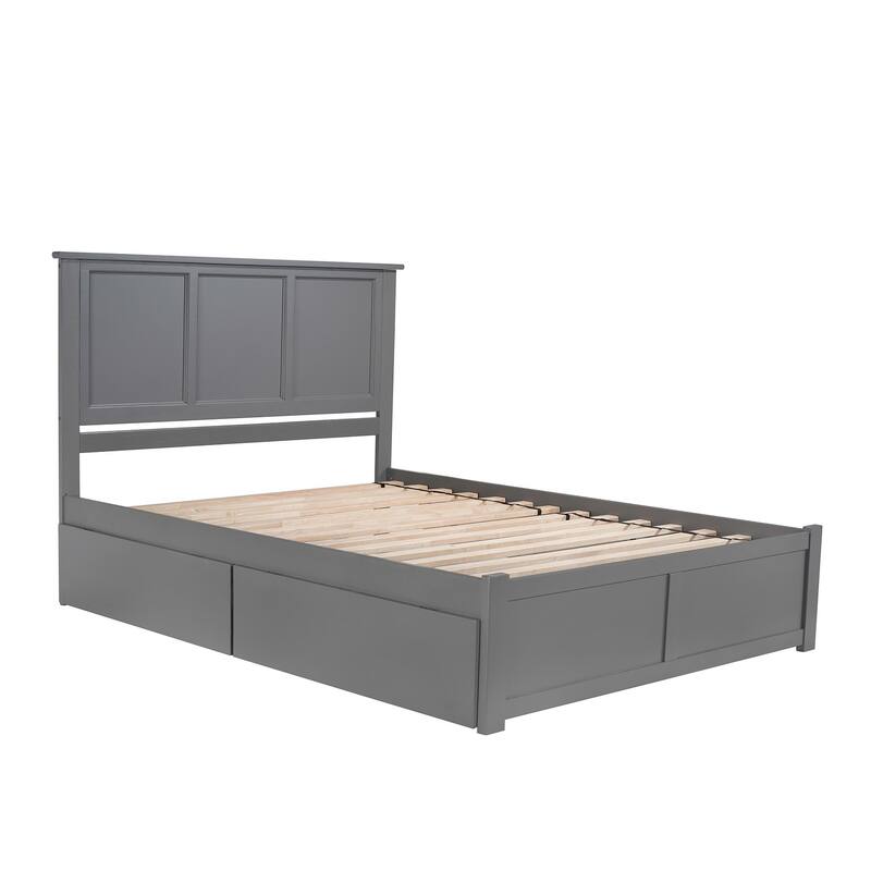 Platform Bed with Drawers - Modern Storage Bed Frame & Turbo Charger