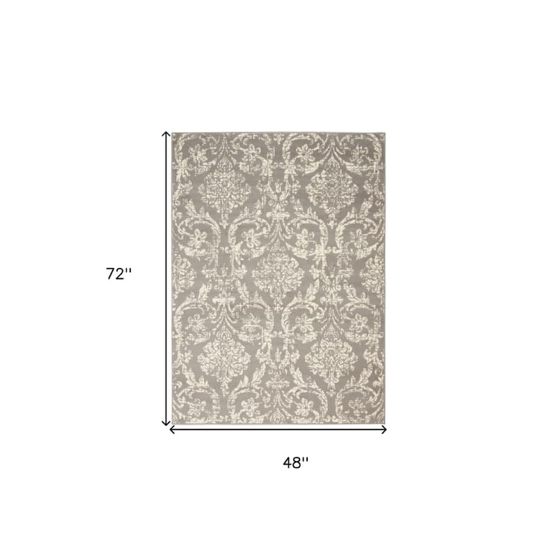 Sadis Power Loomed Area Rug By HomeRoots - 4' x 6'