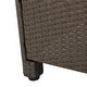 preview thumbnail 31 of 39, Moses 5-piece Outdoor Wicker Polyester Sofa Set