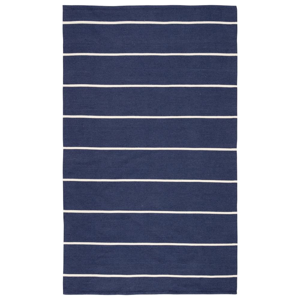 Porch & Den Langwood Stripes Indoor/ Outdoor Handmade Area Rug