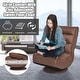 preview thumbnail 6 of 10, Costway Gaming Chair Fabric 6-Position Folding Lazy Sofa 360 Degree - See Details
