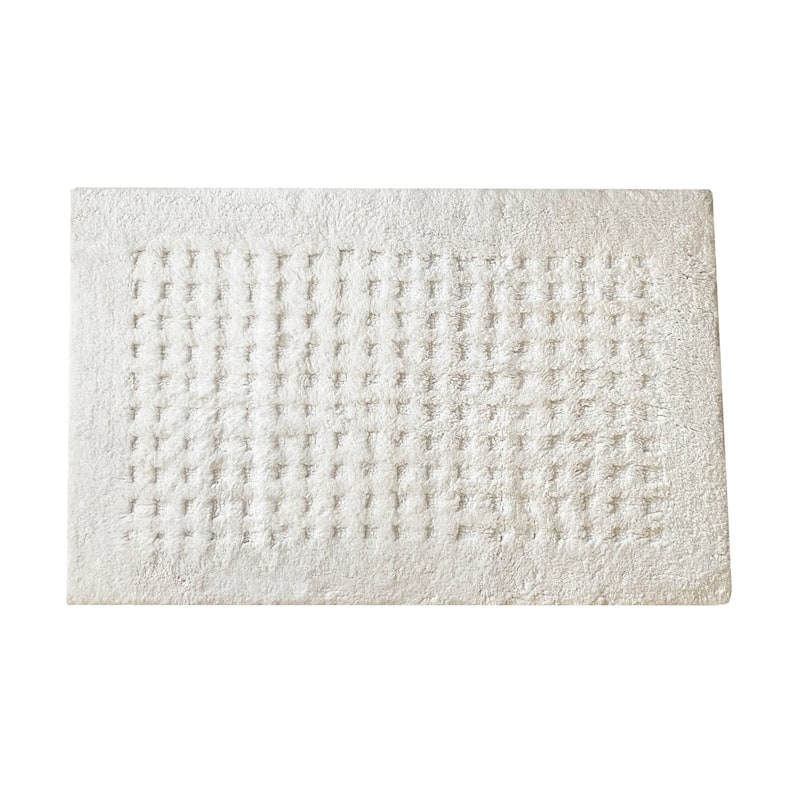 Essential Waffle Modern Bath Rug