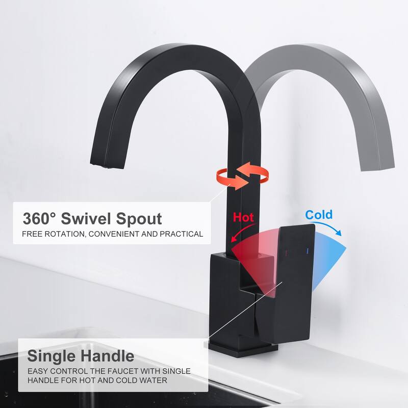 WOWOW Single-Handle Bar Faucet with Swivel Spout