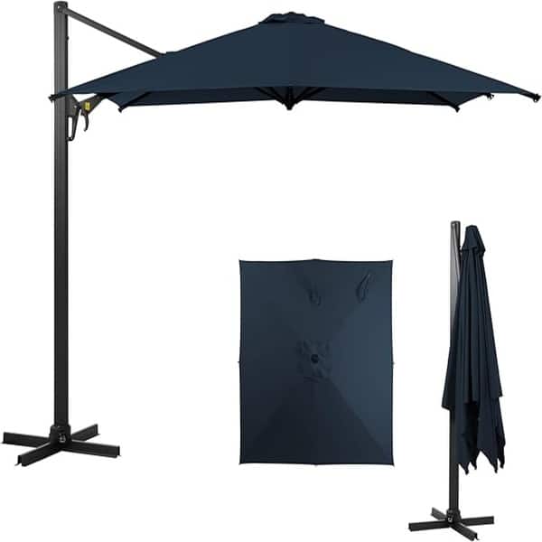 16 ft large patio umbrellas 16' x 16' Siena 100 Square | Package Includes 16ft Market Patio Umbrella w/