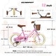 preview thumbnail 3 of 11, Girls Bike 12 Inch Wheels Kids Bike 1-Speed Child Bicycles with Removable Training Wheels and Basket for 2-3 Years