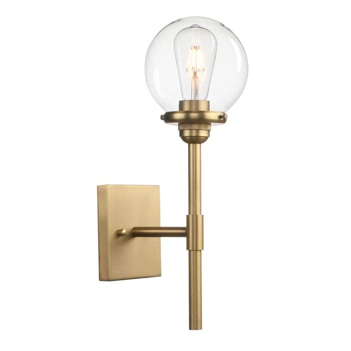 Glass globe wall sconce industrial wall light fixture N A Bed Bath Beyond 36334832