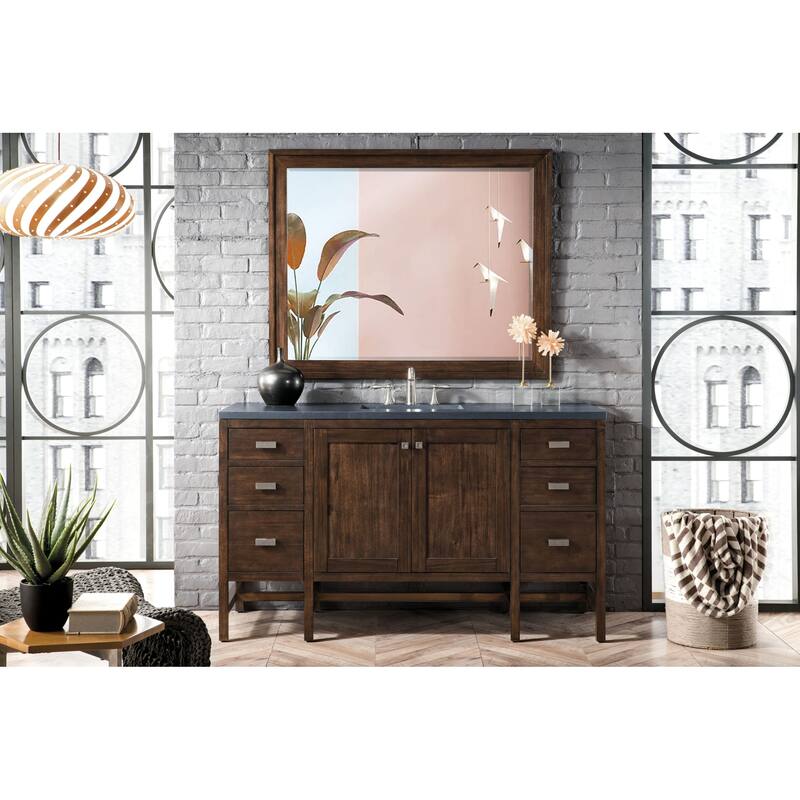 James Martin Vanities Addison 60" Single Basin Hardwood Vanity Set