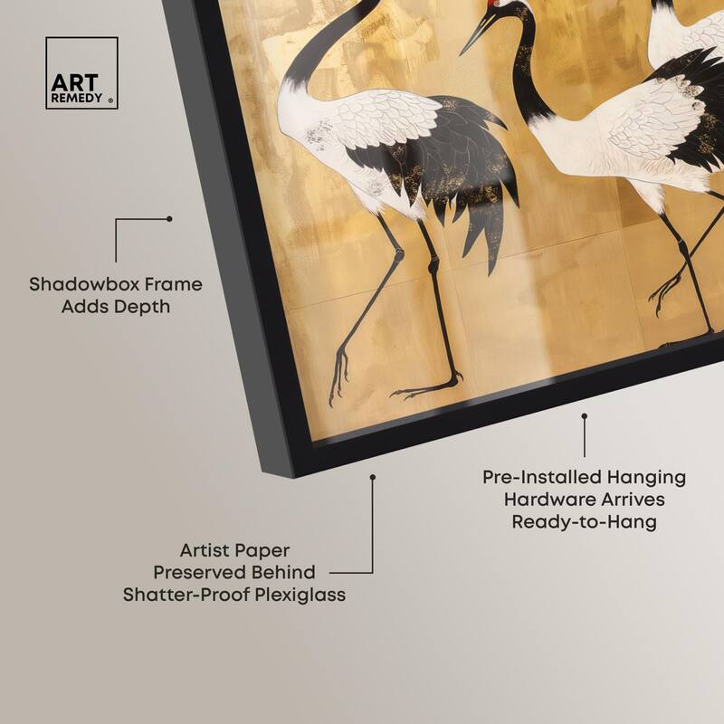 Birds of Gold Shadowbox by Art Remedy