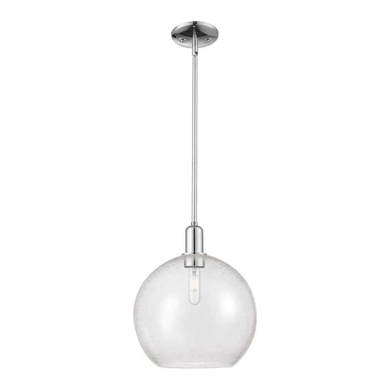 Innovations Lighting Endless Possibilities Arcadia - Athens - 1 Light 12" Stem Hung Mini Pendant - Polished Chrome/Seedy