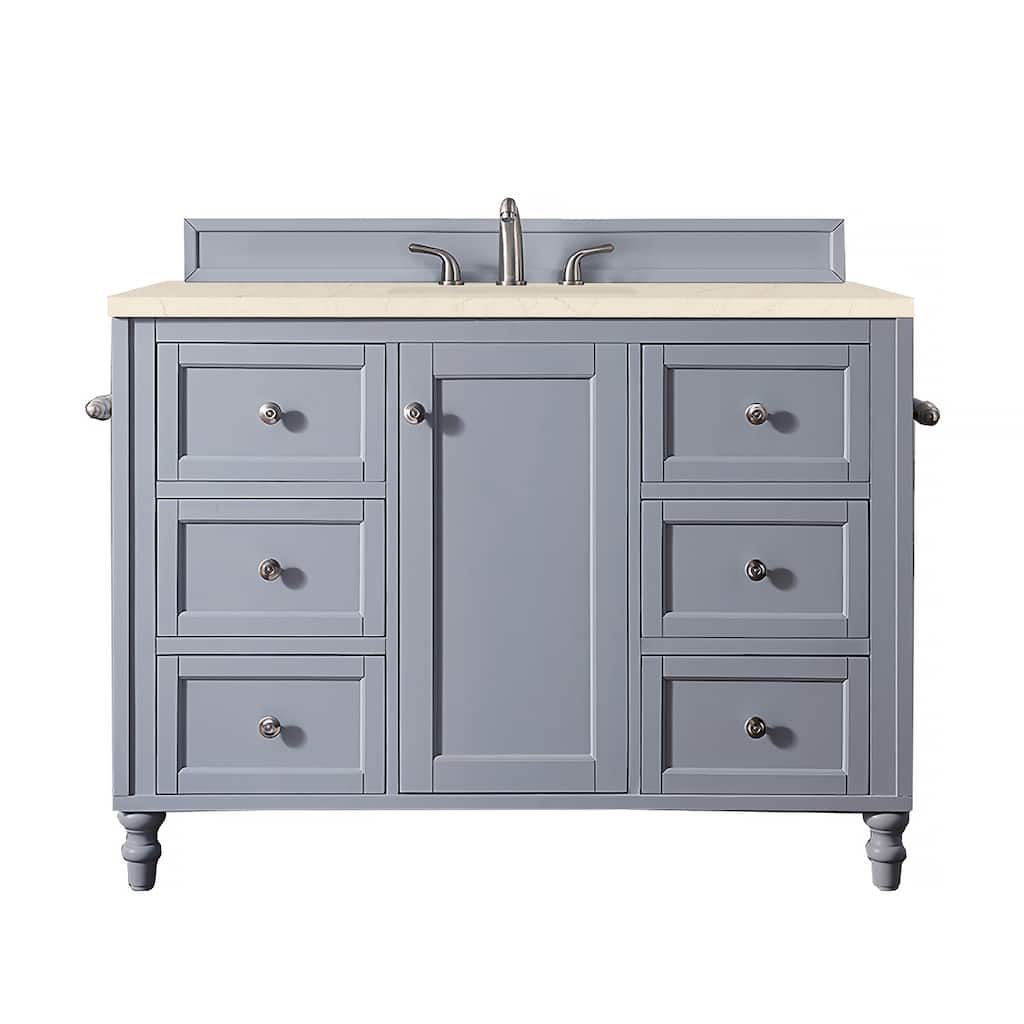 James Martin Vanities Copper Cove Encore 48" Single Vanity, Silver Gray