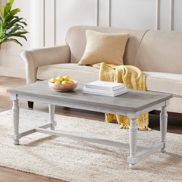 Martha Stewart Winfield Natural/ Cream Coffee Table. Opens flyout.