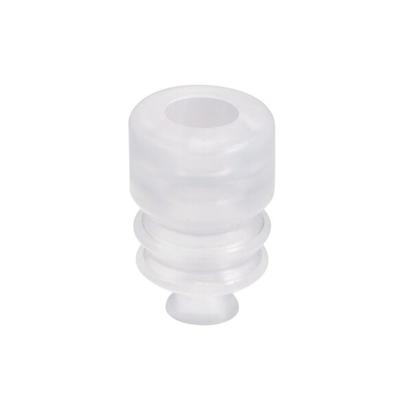 Clear White Silicone Waterproof Vacuum Suction Cup 7mmx5mm Bellows Suction Cup - M5 x 7mm